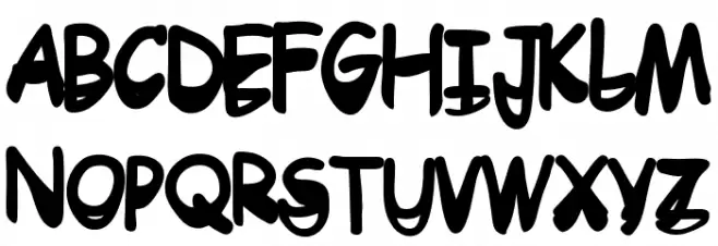 DrToboggan Font Litere mari