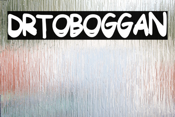 DrToboggan Font examples