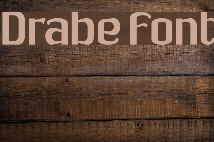 Drabe Font examples
