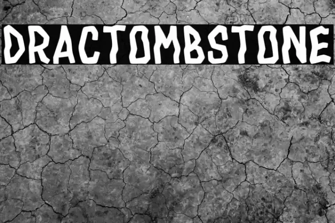 DracTombstone Font examples