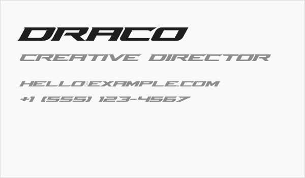 Draco Business Card