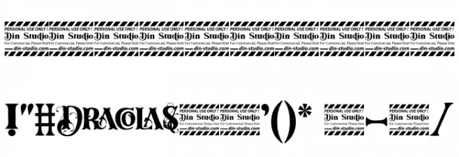 Dracolas Personal Use Font OTHER CHARS