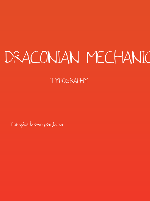 Draconian Mechanical Pencil Poster