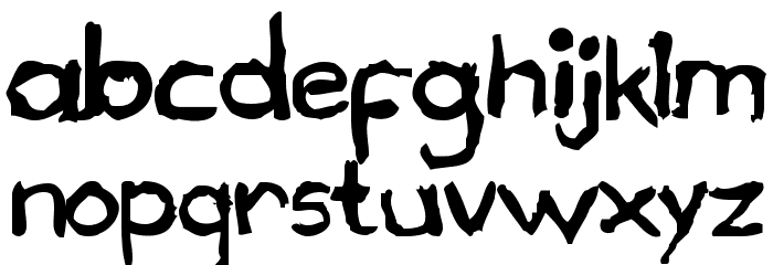 Draconian MicroLiner Font LOWERCASE