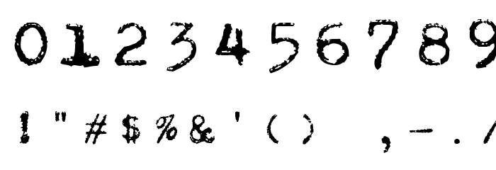 Draconian Typewriter Font OTHER CHARS