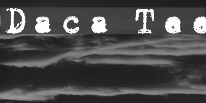 Draconian Typewriter Schriftart examples