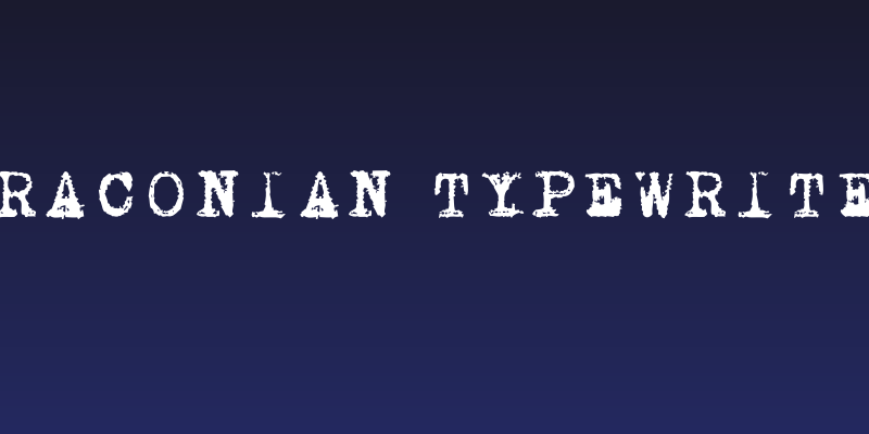Draconian Typewriter Social Header