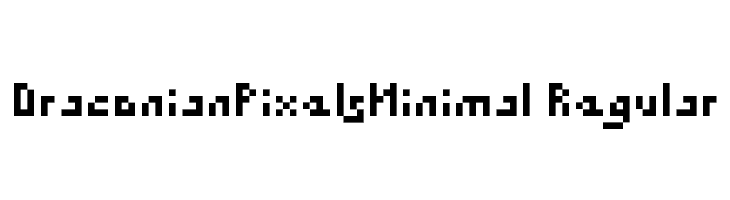 DraconianPixelsMinimal Regular  フリーフォントのダウンロード