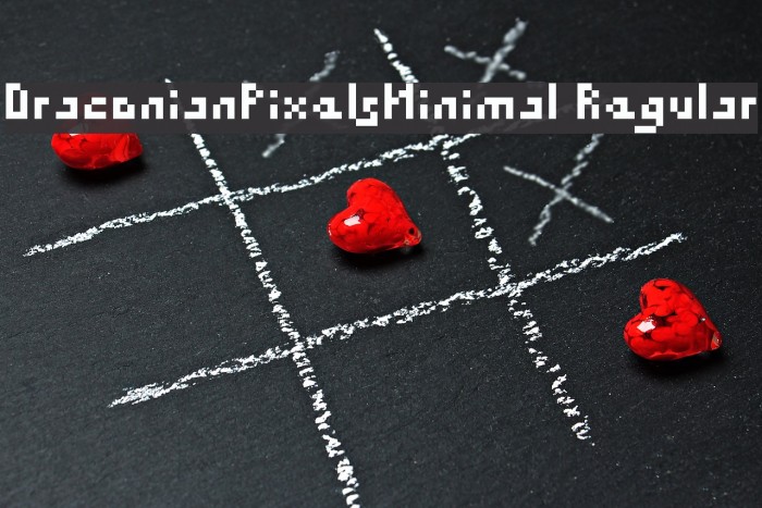DraconianPixelsMinimal Regular Font examples
