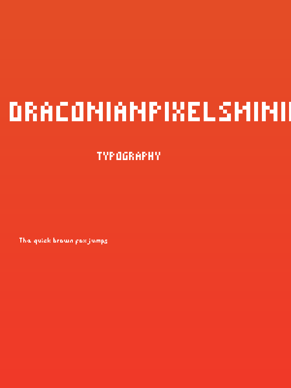 DraconianPixelsMinimal Regular Poster