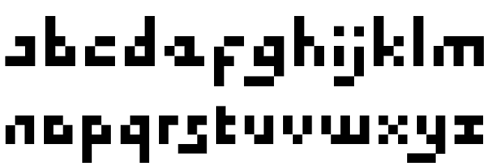 DraconianPixelsMinimal Regular Font LOWERCASE