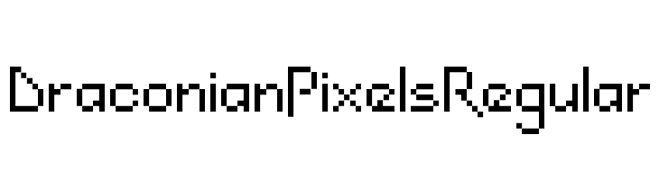 DraconianPixelsRegular  لخطوط تنزيل