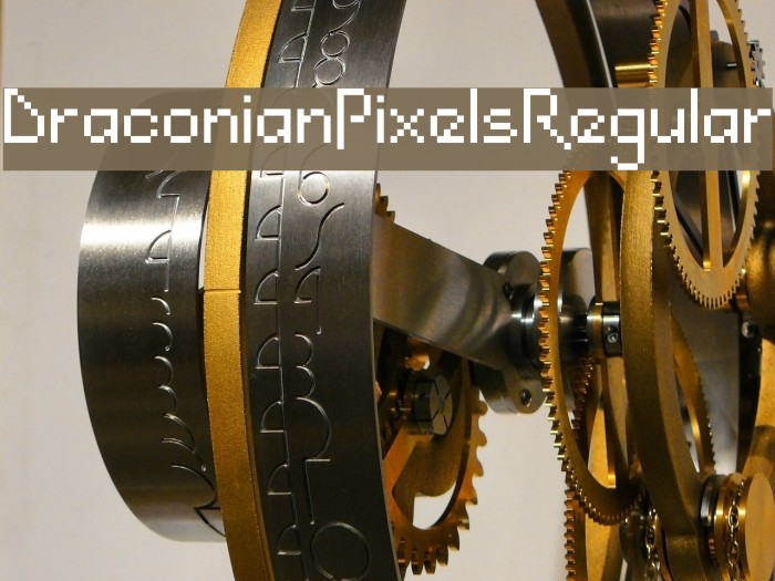 DraconianPixelsRegular Font examples