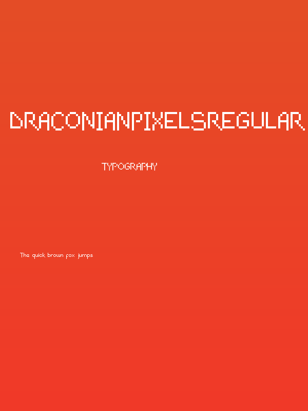 DraconianPixelsRegular Poster