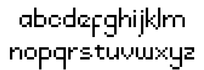 DraconianPixelsRegular Font LOWERCASE