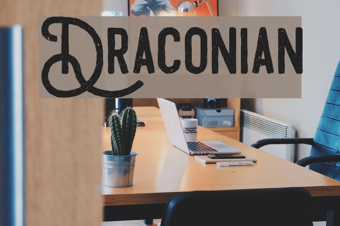 Draconian Font examples