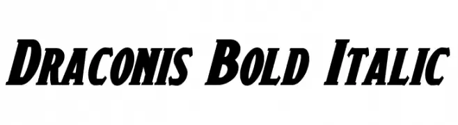 Draconis Bold Italic  font caratteri gratis