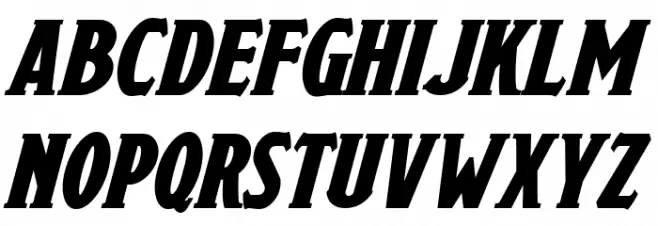 Draconis Bold Italic Schriftart Groß