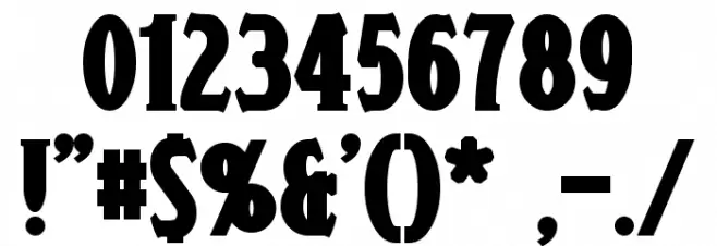 Draconis Bold Font OTHER CHARS