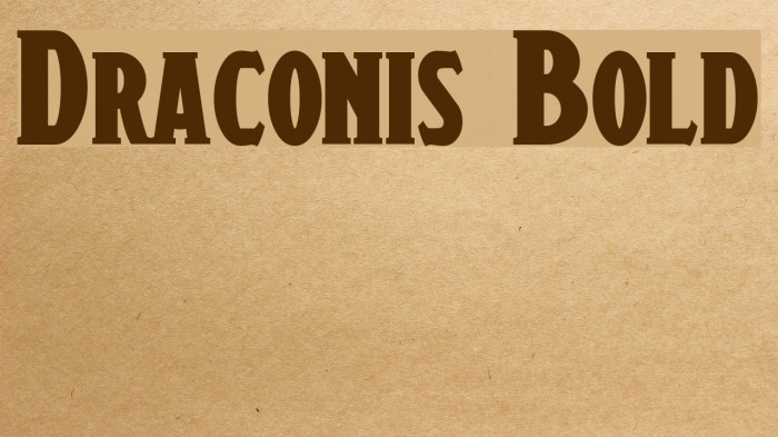 Draconis Bold Example 1