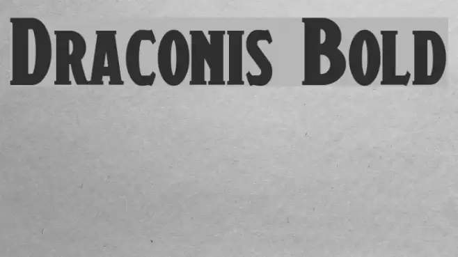 Draconis Bold Font examples