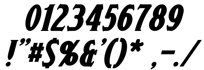 Draconis Italic Font OTHER CHARS