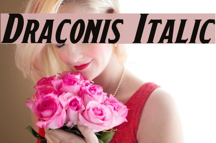 Draconis Italic Font examples