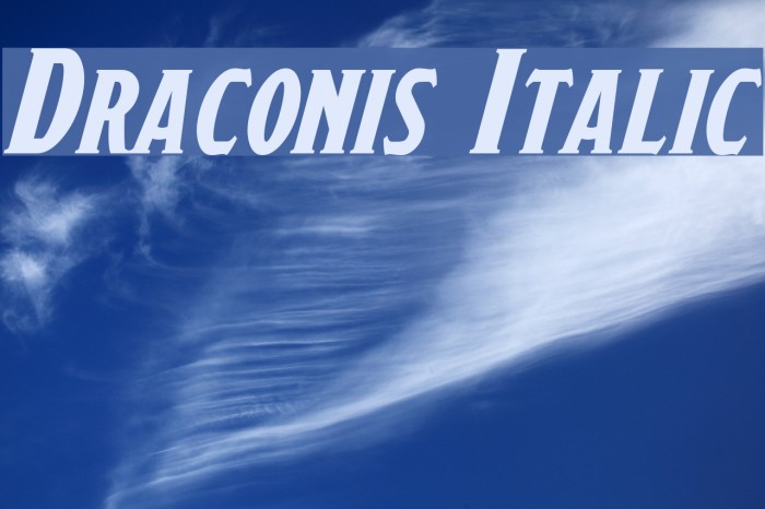 Draconis Italic Font examples