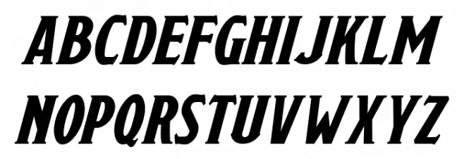 Draconis Italic Caratteri MINUSCOLO