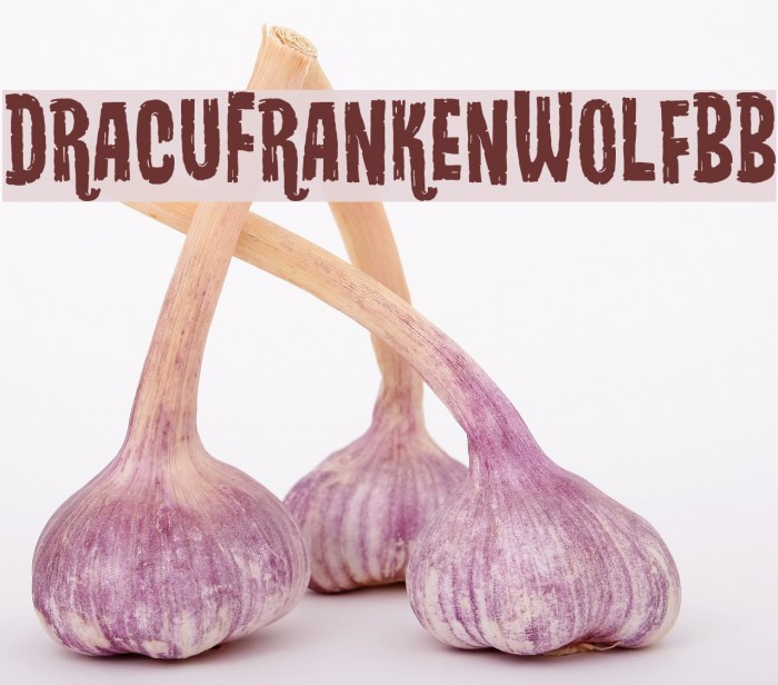 DracuFrankenWolfBB Font examples