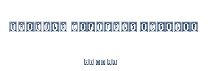 Dracula Capitals Regular Font Preview