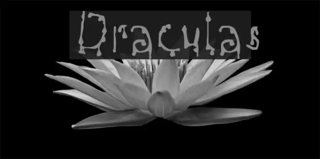 Draculas Font examples