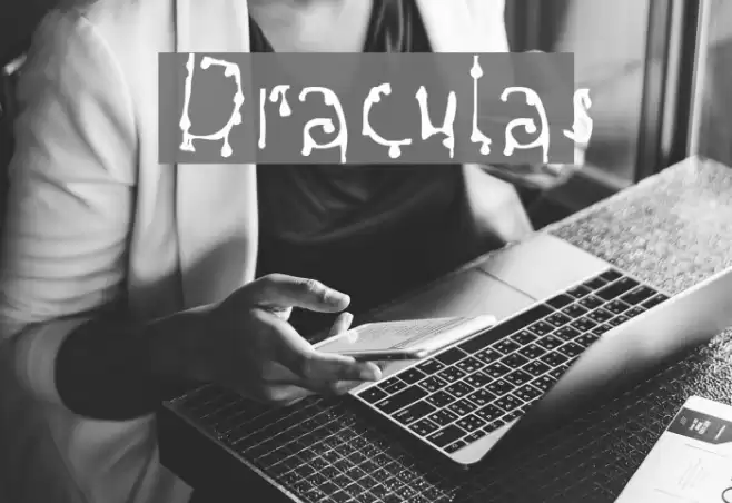 Draculas Font examples