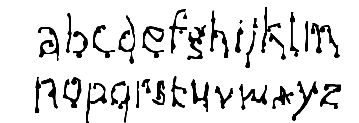 Draculas Font LOWERCASE