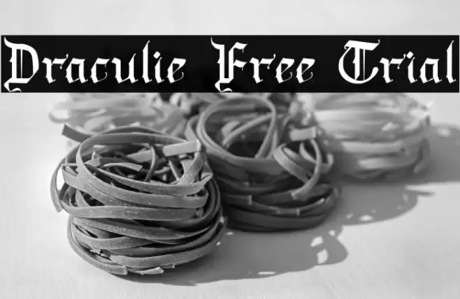Draculie Free Trial Caratteri examples