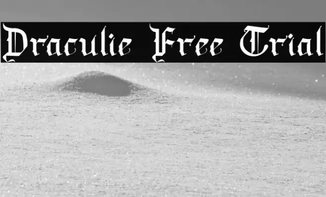Draculie Free Trial Caratteri examples