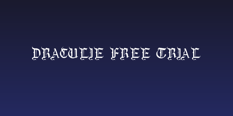 Draculie Free Trial Social Header