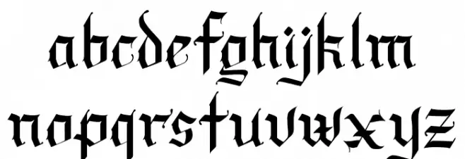 Draculie Free Trial Font LOWERCASE