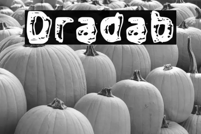 Dradab Font examples
