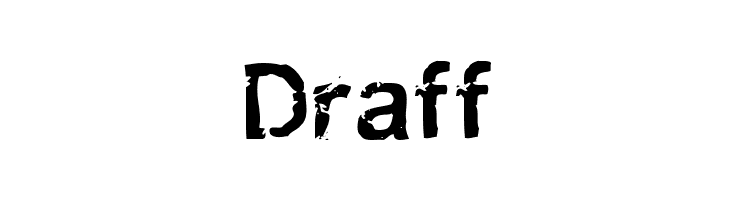 Draff Font