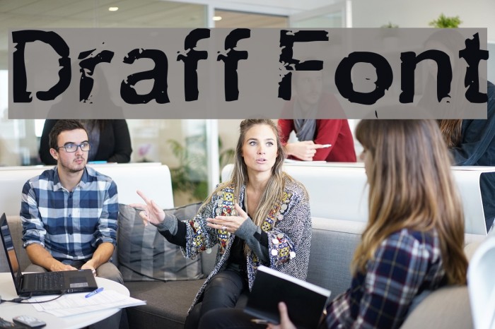 Draff Font examples