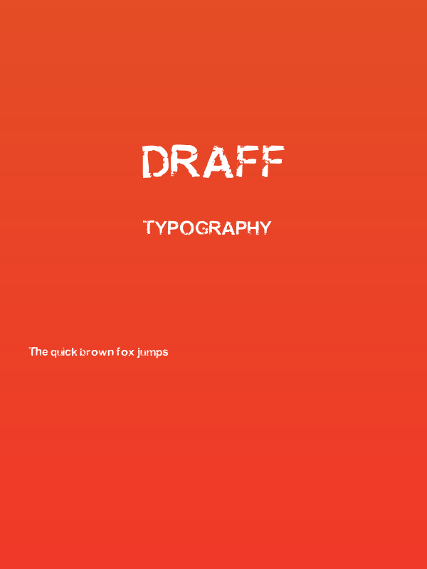 Draff Poster