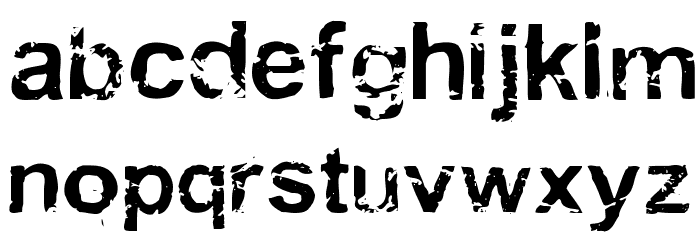 Draff Font LOWERCASE