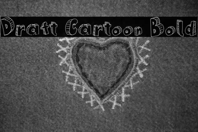 Draft Cartoon Bold Font examples