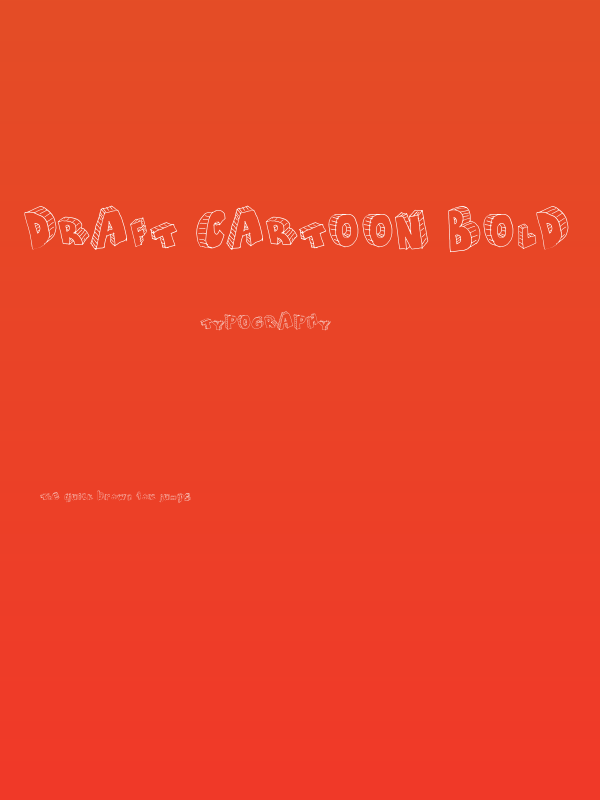 Draft Cartoon Bold Poster