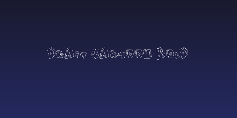 Draft Cartoon Bold Social Header
