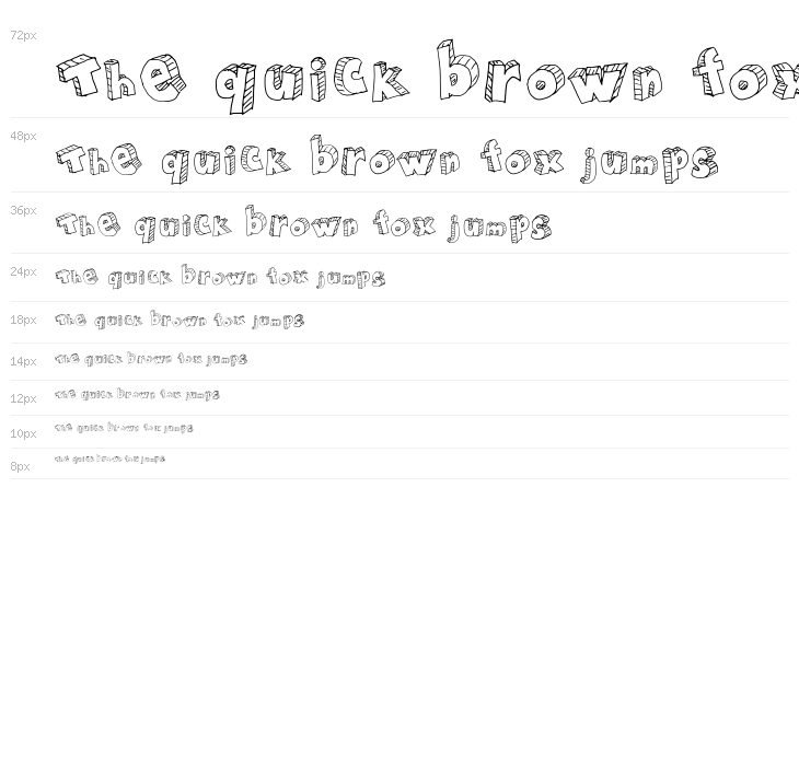 Draft Cartoon Bold Waterfall