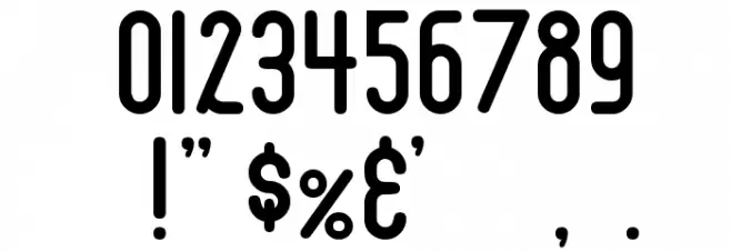 Draft Gothic Thin Font OTHER CHARS