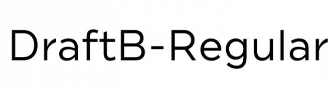 DraftB-Regular  Fuentes Gratis Descargar
