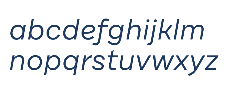 DraftB-RegularIta Lowercase